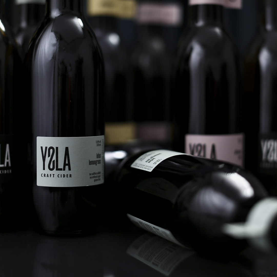 YSLA craft cider bottles